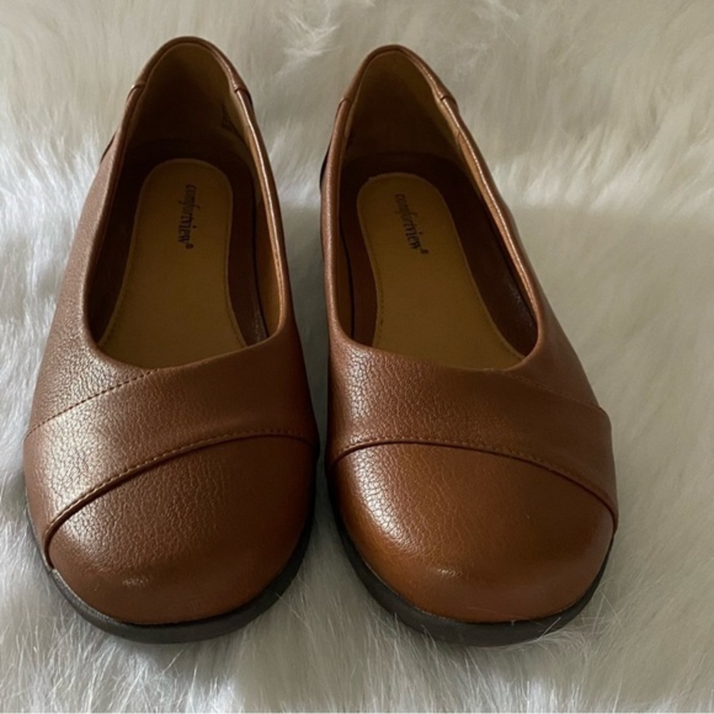 Comfortview Shoes Women’s Size 9.5 W Brown Slip On